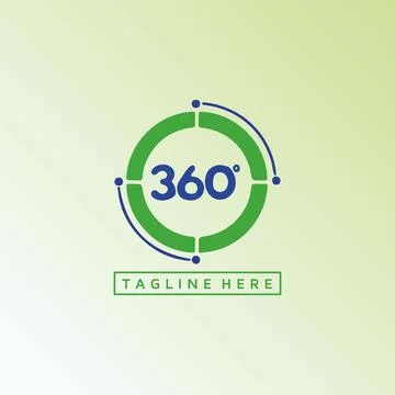 360 degree Icons, 360 vector logo design template idea and inspiration. Stock Illustration