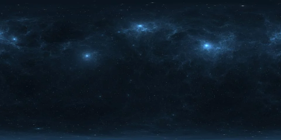 360 degree interstellar cloud of dust and gas. Space background with nebula Illustration