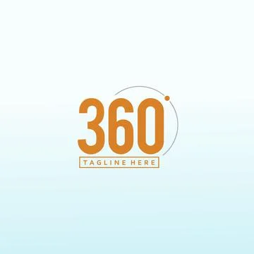 360 Degree Logo projects, 360 vector logo design template idea and inspiratio Stock Illustration