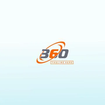360 Degree Logo Vector Images, 360 vector logo design template idea and inspi Stock Illustration