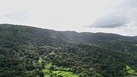 A 360 degree pan view of stunning nature with roads houses farmlands surrou.. Stock Footage 316683989