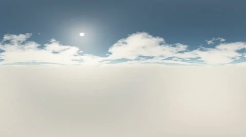 360 degree Panoramic Sky and Clouds. ready for use in 3D environment mapping Video stock 66684916