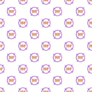 360 degree rotation seamless pattern white background 스톡 일러스트