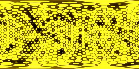 360 degree seamless hexagons view for VR. yellow hexagons with alpha. Stock Footage 82788738