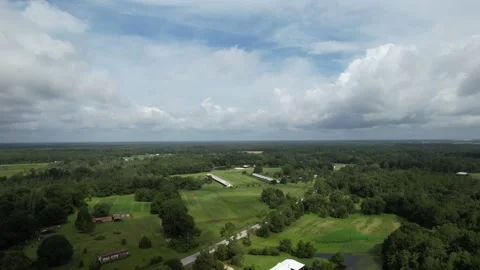 360 degree sky view after Hurricane Elsa Florida Stock Footage 156905379