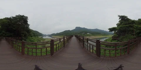 360 degree spherical panorama of Dragon-Road in Damyang. Vidéo 112809873