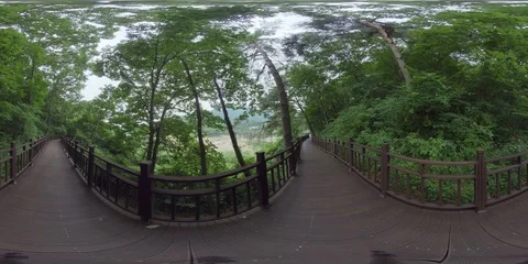 360 degree spherical panorama of Dragon-Road in Damyang. Stock Footage 112809907