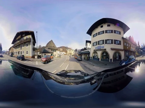 360 degree video, Car Drive in Bavaria Video stock 69707953