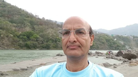 360-degree view of Rishikesh 스톡 동영상 106702762