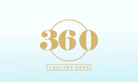 360 degree view vector icon isolated, vector abstract logo design templates o Stock Illustration