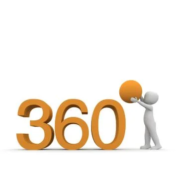 360 degrees Stock Illustration