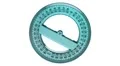 360 degrees protractor seamless loop Video HD