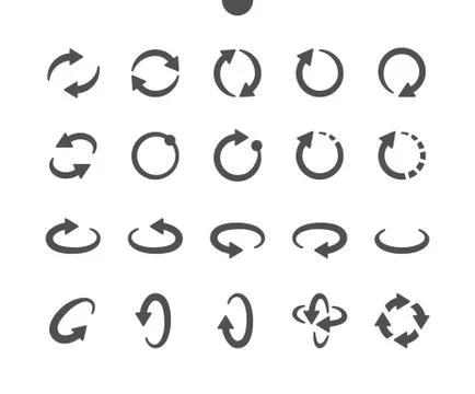 360 degrees v1 UI Pixel Perfect Well-crafted Vector Solid Icons Stock Illustration