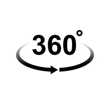 360 degrees. Vector illustration Stock-Illustration