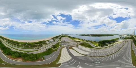 360 drone video Miami Beach Haulover Park 2026 Stock Footage 336193906