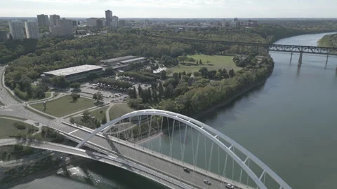 360 Edmonton daytime Stock Footage 288059260
