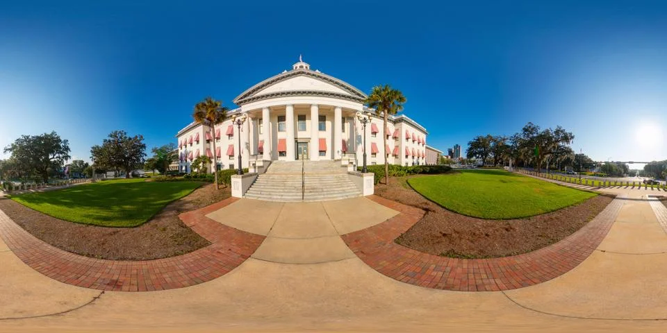 360 equirectangular photo of the Florida State Capitol Building circa 2023 Foto stock