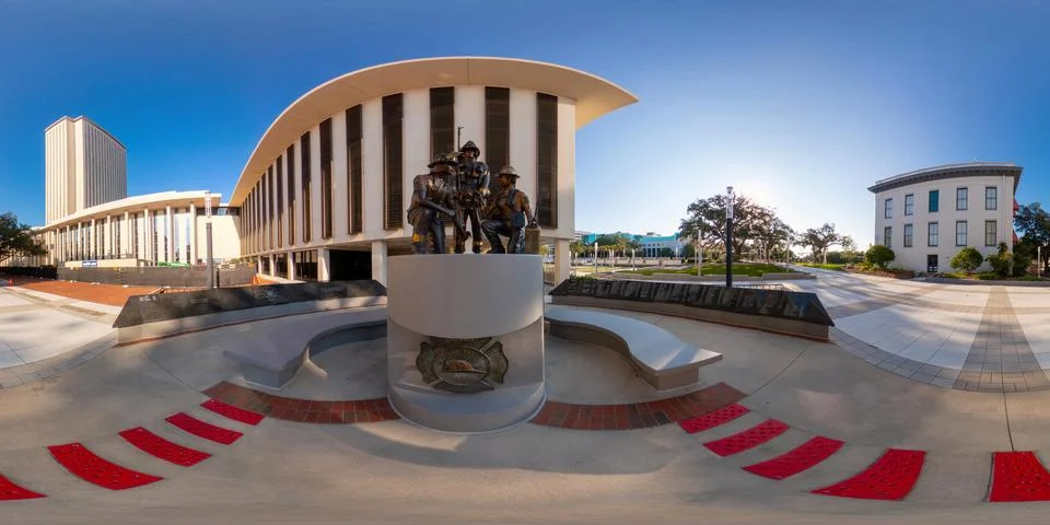360 equirectangular photo of the Florida State Capitol Building circa 2023 .. Foto stock