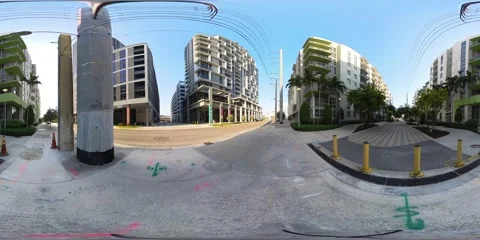 360 equirectangular video CORE Link at Douglas Coral Gables Miami Florida 스톡 동영상 240576531