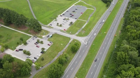360 Hyper Lapse around a Parking and Road Vídeo Stock 157457074