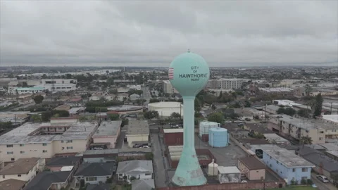 360 iconic water tower Stock-Footage 329186726