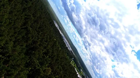 360 Infinity Aerial Drone Wind Turbines Forest Industrial Landscape Stock Footage 337248712