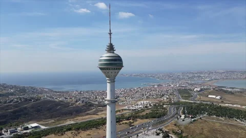 360 Istanbul Tower Stock Footage 254929552