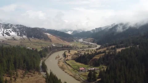 360 Mountain Panorama Over Valley Video stock 156568342