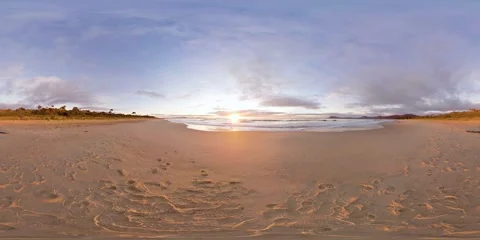 360 Nature Video - Sunrise On The Beach - ID 406 Stock Footage