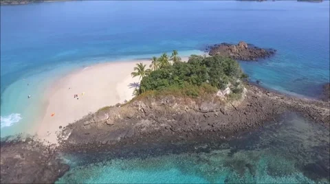 360 over smal island Stock Footage 65343947