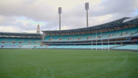 360 pan inside Sydney cricket ground scg Stock Footage 119674401