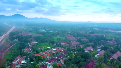360 panorama The Development of the Cisumdawu Toll Road Construction Stock Footage 169018693