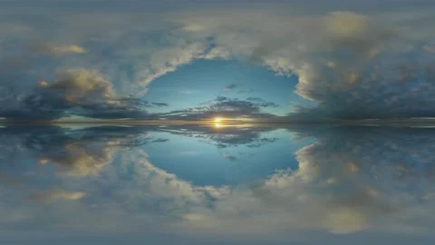 360 panorama spherical vr clouds, timelapse sky view cloudy nature Vidéo 169068292