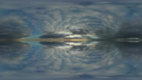 360 panorama spherical vr clouds, timelapse sky view cloudy nature Stock Footage 169119731