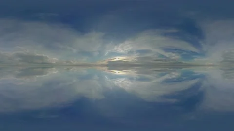 360 panorama spherical vr clouds, timelapse sky view cloudy nature Stock Footage 169343929