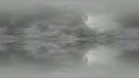 360 panorama spherical vr clouds, timelapse sky view cloudy nature Stock Footage 169862415