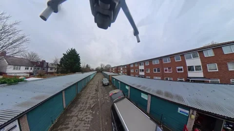 360 Panoramic View of Luton City During Mostly Cloudy Day Vídeo Stock 327793935