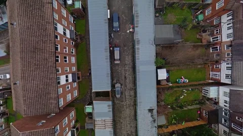 360 Panoramic View of Luton City During Mostly Cloudy Day Vídeos de archivo 327793978