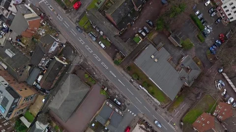 360 Panoramic View of Luton City During Mostly Cloudy Day Stock Footage 327794369