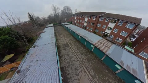 360 Panoramic View of Luton City During Mostly Cloudy Day Vídeo Stock 327795295