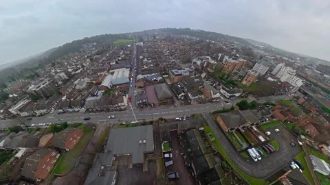 360 Panoramic View of Luton City During Mostly Cloudy Day Vídeos de archivo 327795621