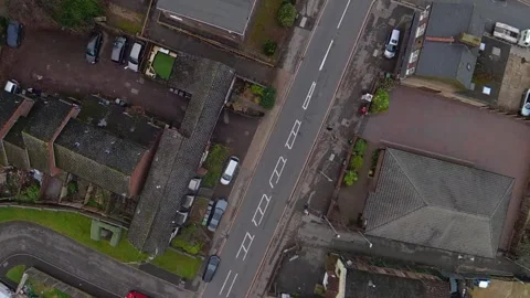 360 Panoramic View of Luton City During Mostly Cloudy Day Stock Footage 327796216