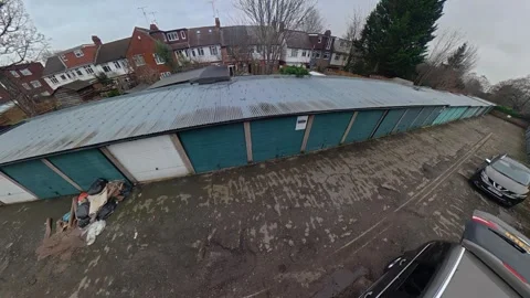 360 Panoramic View of Luton City During Mostly Cloudy Day Vídeo Stock 327797526