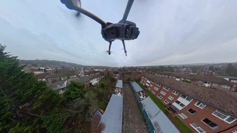 360 Panoramic View of Luton City During Mostly Cloudy Day Vídeos de archivo 327799874