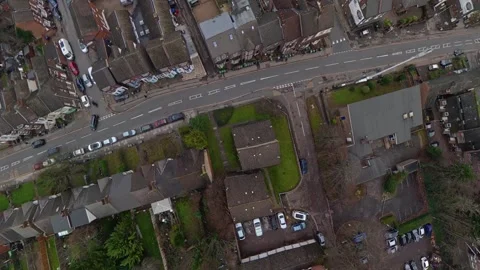 360 Panoramic View of Luton City During Mostly Cloudy Day Video stock 327803063