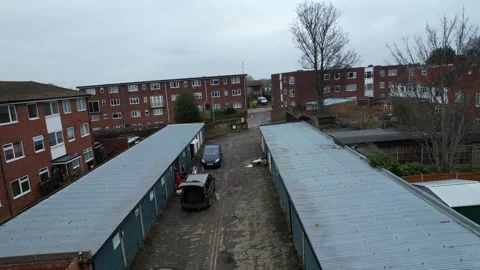 360 Panoramic View of Luton City During Mostly Cloudy Day Stock-Footage 327805665