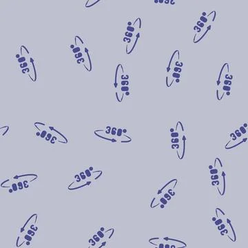 360 rotation glyph vector seamless pattern Illustrazione stock
