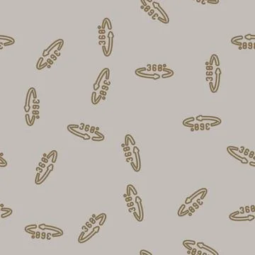360 rotation line vector seamless pattern Stock Illustration