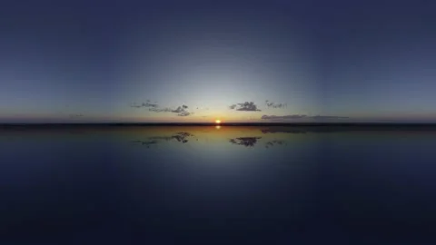 360 sky Big Lake Panoramic clouds sky without ground Stock Footage 161649155