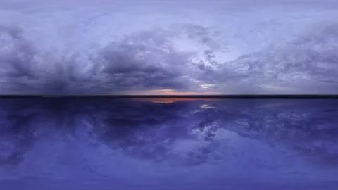 360 sky Big Lake Panoramic clouds sky without ground Stock Footage 161649816
